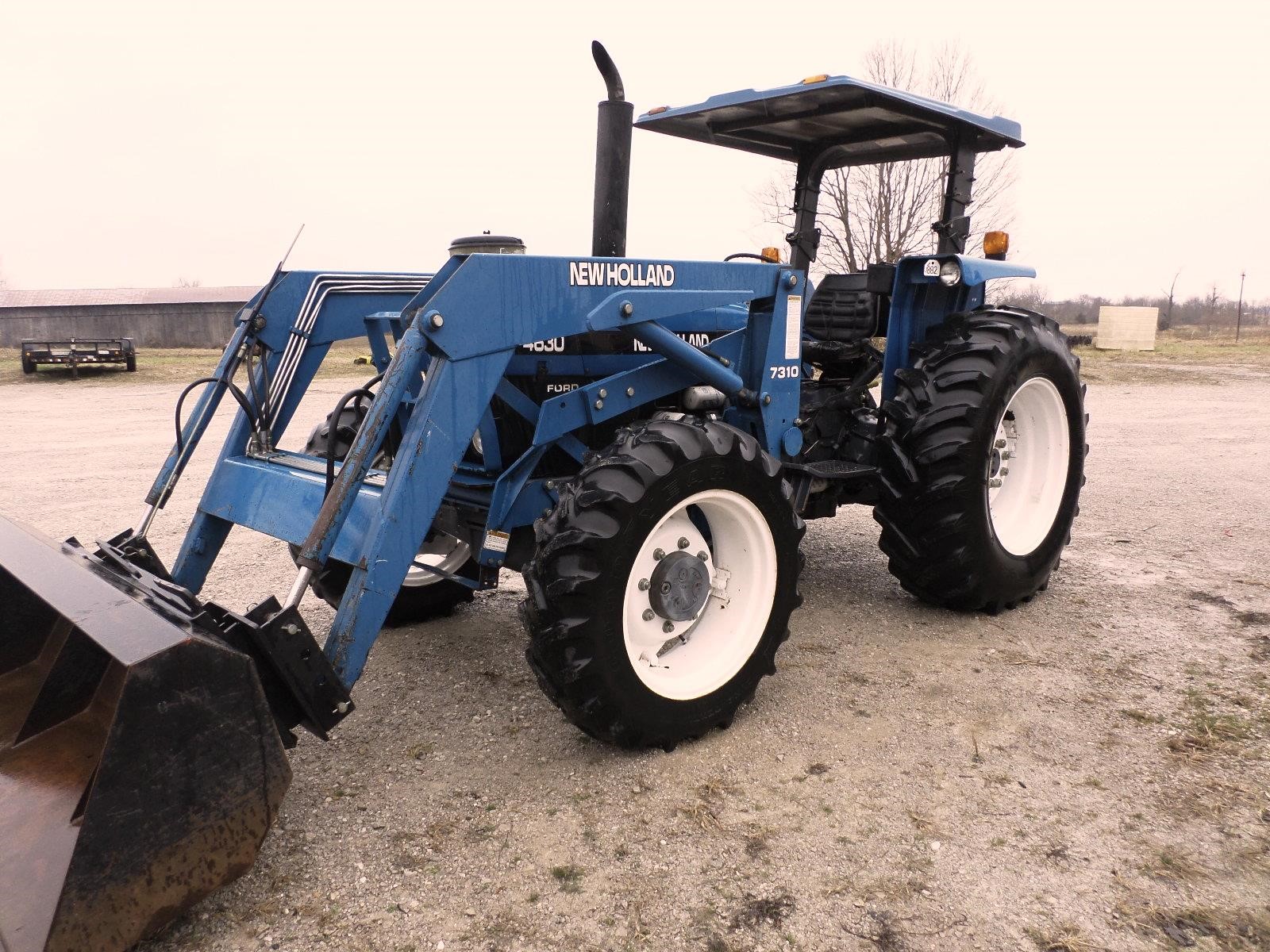 blue tractor